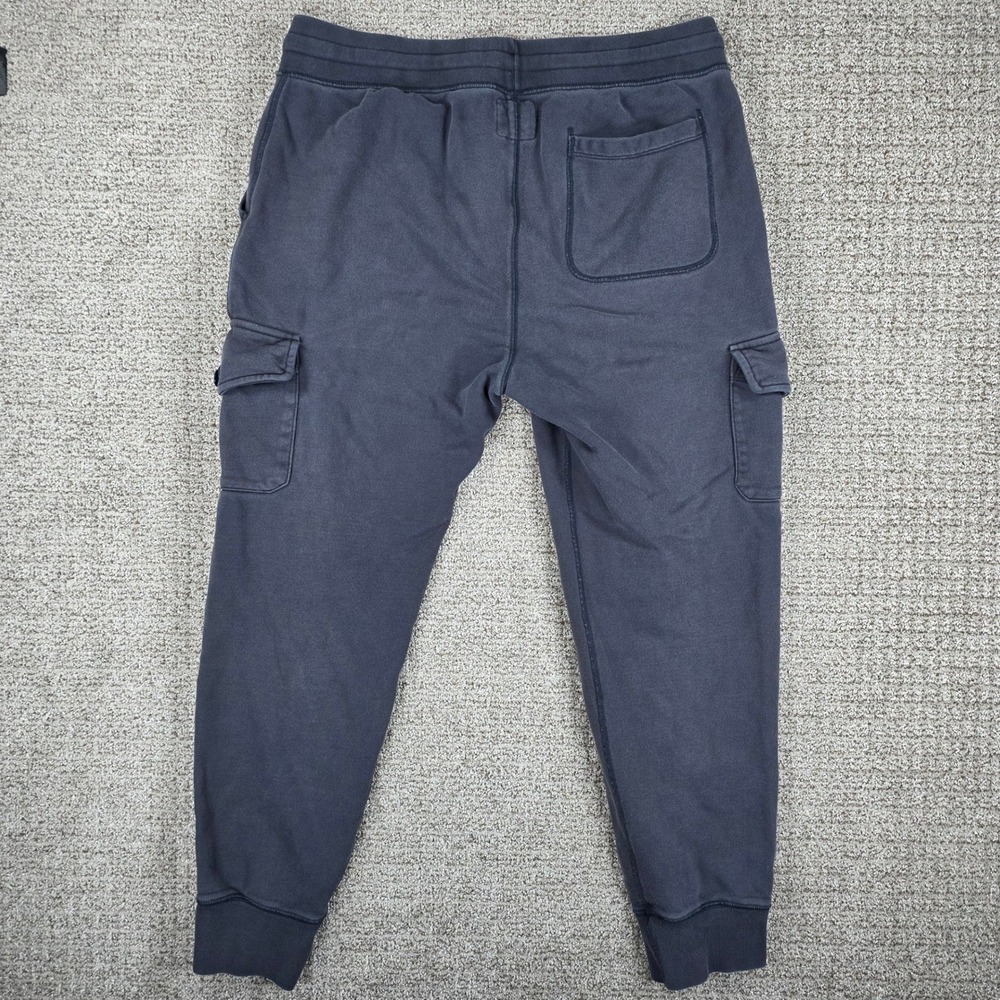 Champion Todd Snyder Mens Cargo Jogger Sweatpants Large Navy Black Fleece C Logo - Picture 4 of 7